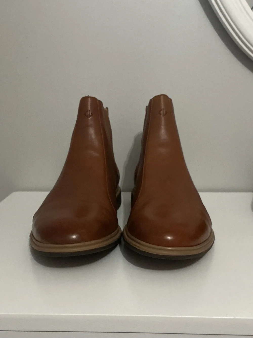 Men's Chukka Chelsea Boot in Cognac Brown Leather